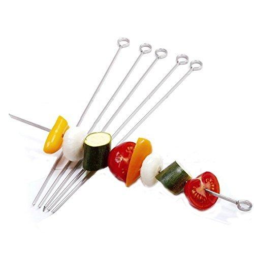Open image in slideshow, Steel Skewers 12 inch ( Set of 4 ) - EasyKabob