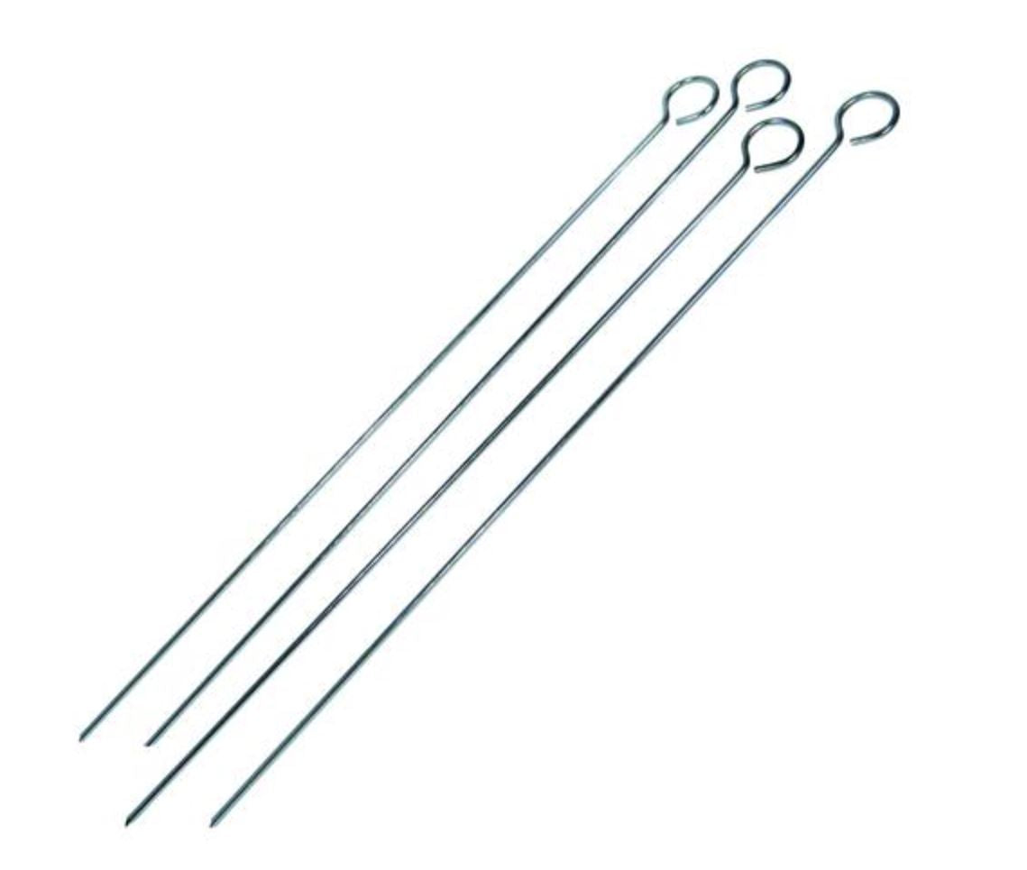 Open image in slideshow, Steel Skewers 12 inch ( Set of 4 ) - EasyKabob